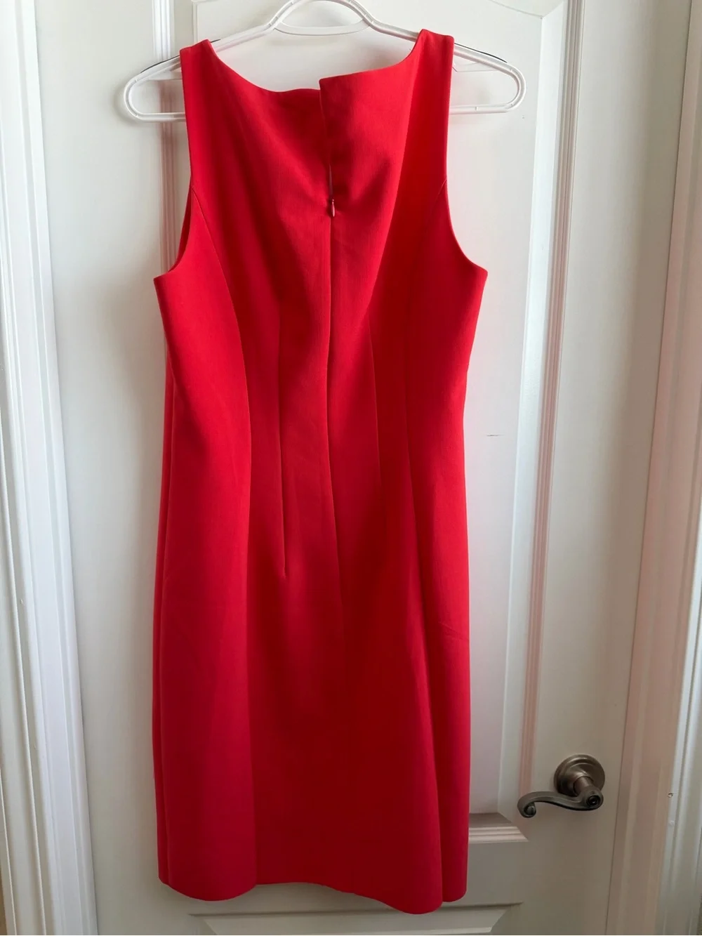 Kobi Halperin Bright Red Square Neck Midi Sheath Dress - Picture 2 of 3